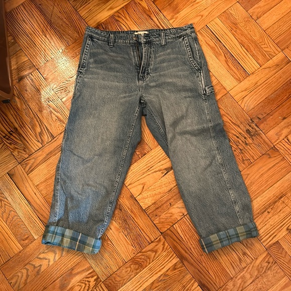 Madewell - Flannel-Lined Carpenter Jeans - LIKE NEW - Picture 1 of 4